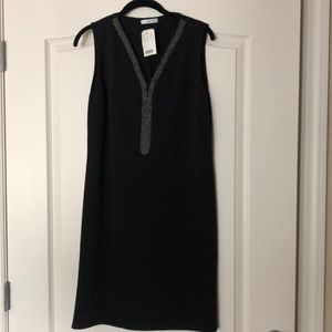 NWT French Black sleeveless sheath dress